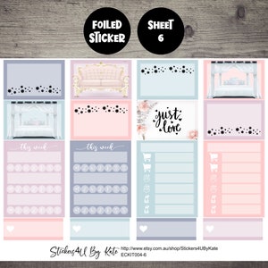 Stay Cozy | Foiled Weekly Vertical Planner Stickers Kit | Individual ...