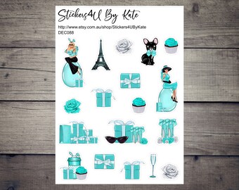 Tiffany Shopping Girl clipart | Tiffany Decorative Planner Sticker | Erin Condren, Kikki-K, Happy Planner and More