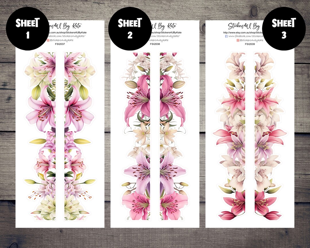Floral Cut Washi Deco | Bullet Journal Stickers | Planner Stickers ...