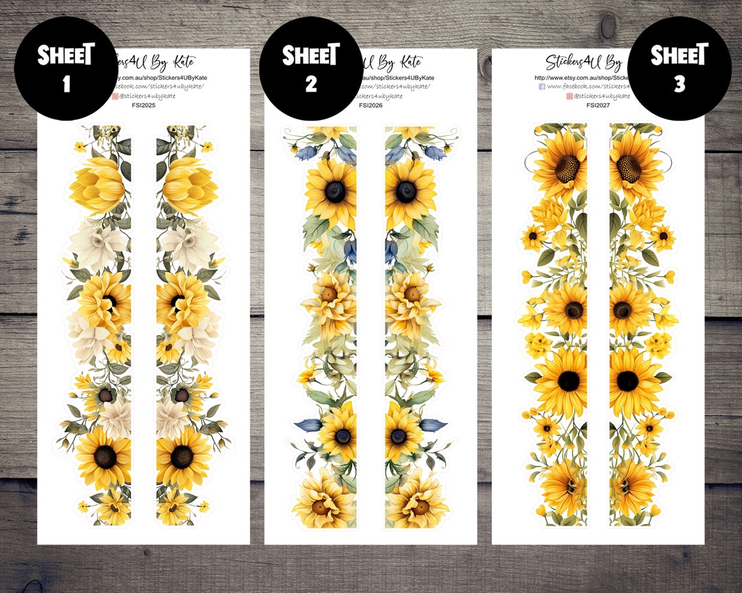 Floral Cut Washi Deco | Bullet Journal Stickers | Planner Stickers ...