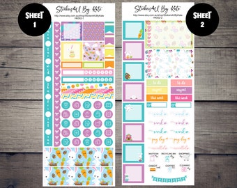 Easter Bunnies Hobonichi Weeks Sticker Kit | Planner Stickers