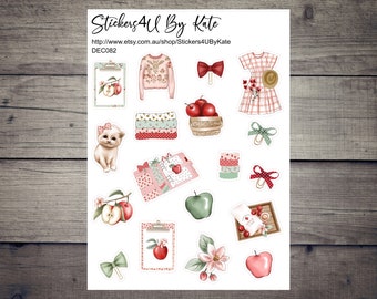 Apple Orchard clipart | Decorative Planner Sticker | Erin Condren, Kikki-K, Happy Planner and More