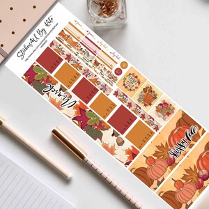 Hello Fall Hobonichi Weeks Monthly Sticker Kit Hobonichi Weeks Planner ...