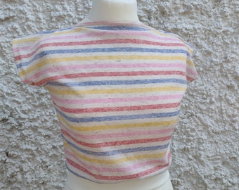 Ramona top candy stripe 1950s 1960s vintage style t shirt top