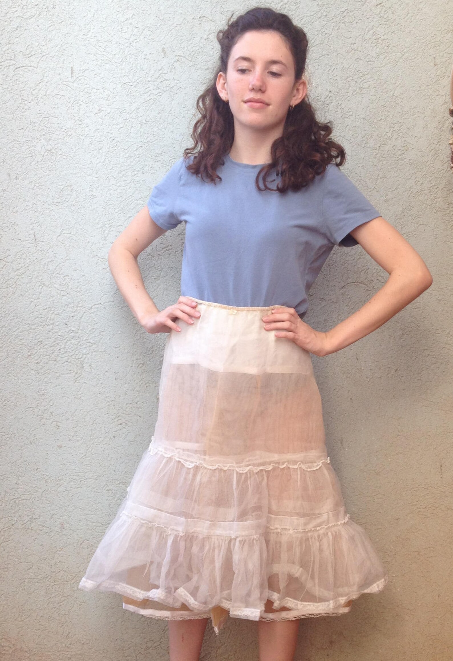 Vintage Petticoat Tulle 1950s Crinoline Skirt Tulle Skirt Etsy