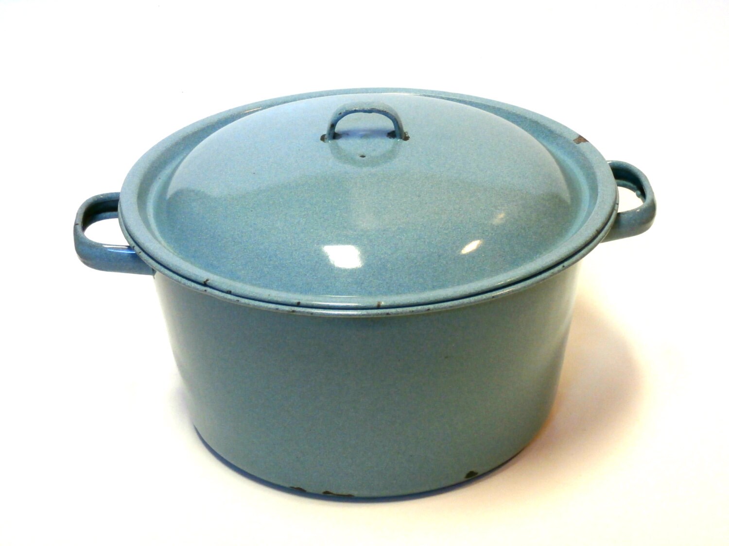 Antique Graniteware Enamel Steamer Pot 10 Robins Egg Etsy