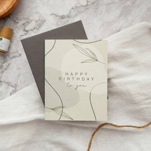Biglietto di buon compleanno a te / Biglietto di buon compleanno / Biglietto di compleanno / Biglietto di compleanno maschile / Biglietto di compleanno per lui / Biglietto HBD / Biglietto vuoto