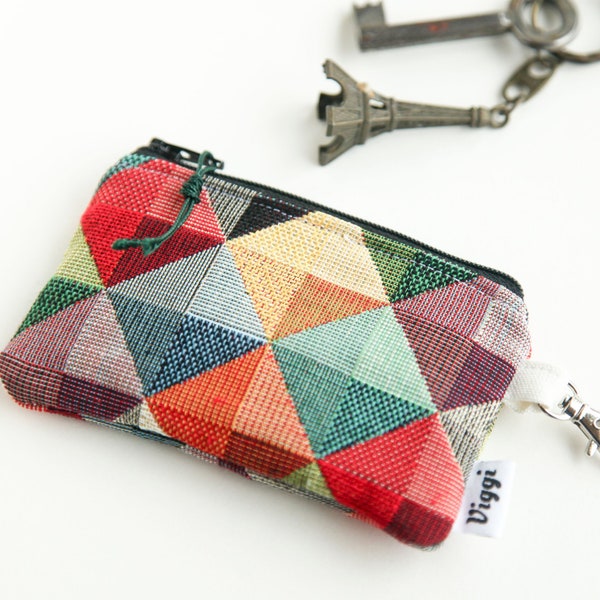 keychain wallet, key chain card pouch