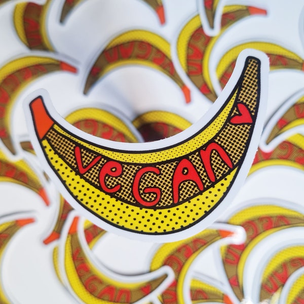 Vegan Sticker Set // Vegetarian Decal // Outdoor Stickers