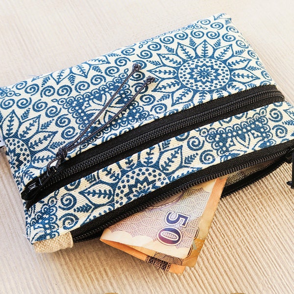 Boho wallet / vegan wallet for woman / eco friendly woman wallet vegan