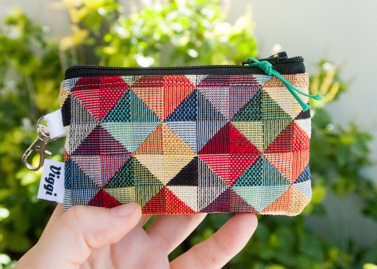 Key chain wallet / keychain fabric pouch / cruelty free vegan Etsy