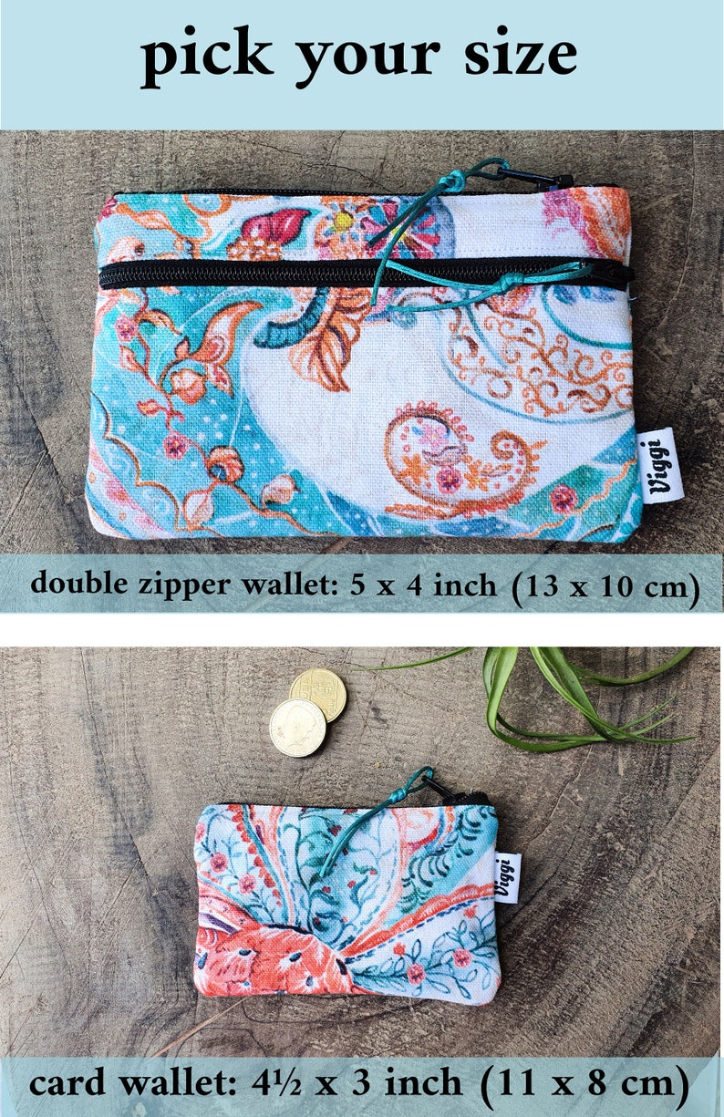 Boho Wallet / Fabric Coin Purse / Womens Money Pouch Etsy