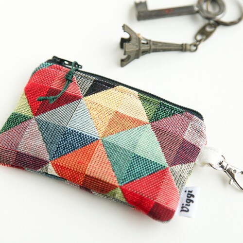 Keychain Wallet Key Chain Card Pouch Etsy