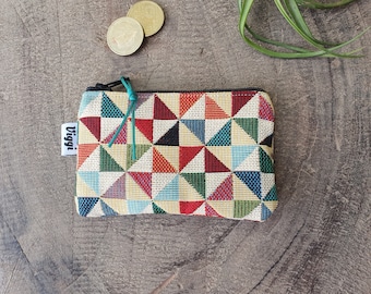 small wallet / vegan coin purse / card pouch