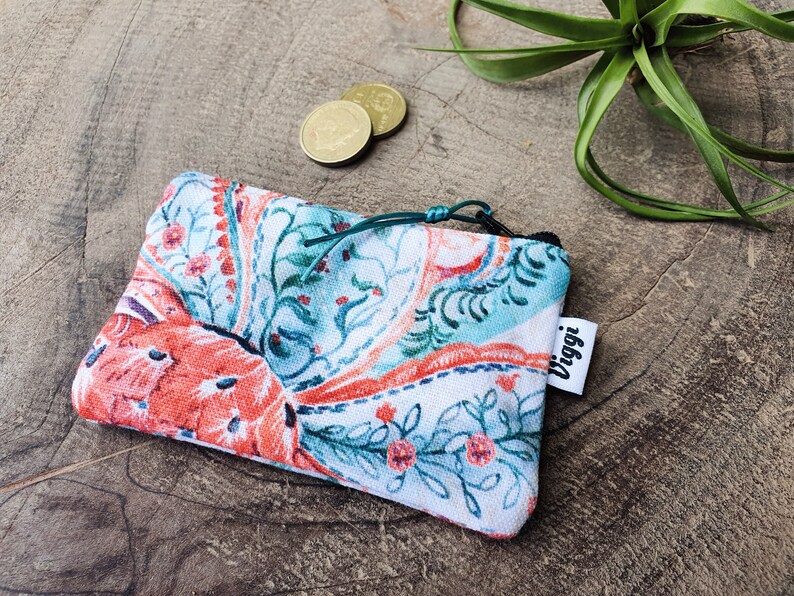 Boho Wallet / Fabric Coin Purse / Womens Money Pouch Etsy