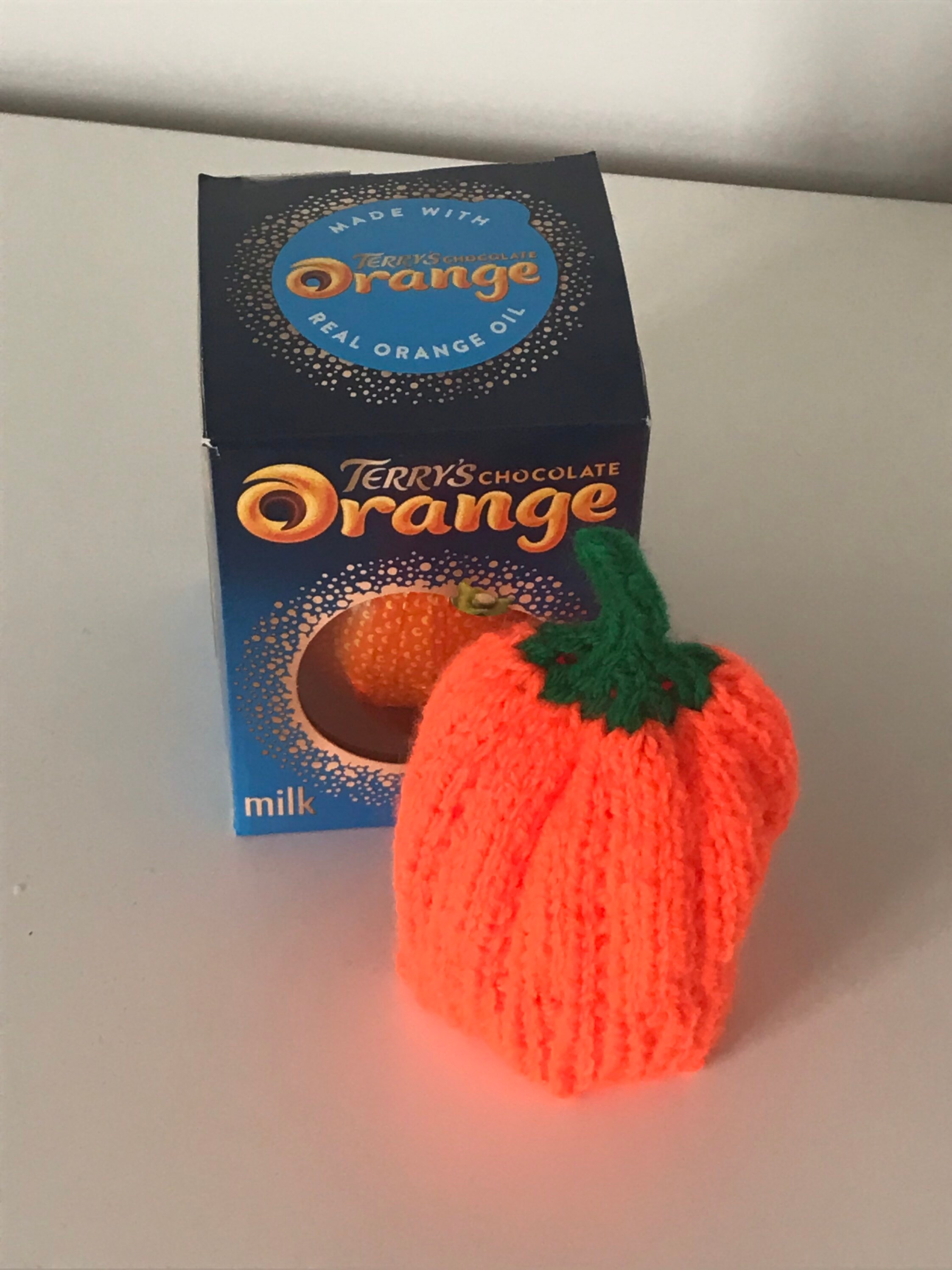 Chocolate Orange Cover Pumpkin hand knitted Etsy