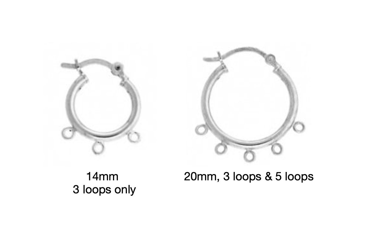Sterling Silver Hoops With 3 Loops & 5 Loops 925 Sterling Etsy India