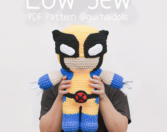 Deadpool Crochet Pattern - Instant Download - Amigurumi Plush Doll ...
