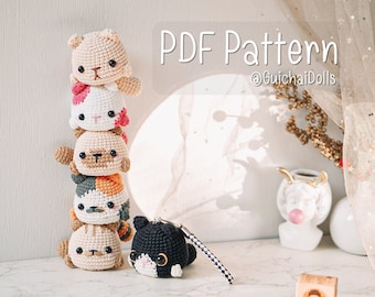 Meaw Gang, Low Sew PDF Pattern, Amigurumi Pattern, Crochet Pattern.