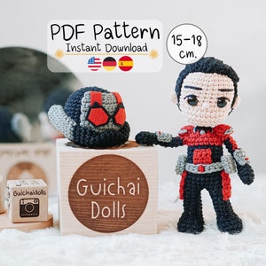 Hero Ant PDF Pattern, 2 styles of heads (Amigurumi, Crochet , Photo Tutorial)