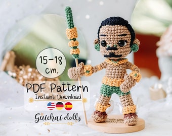 Hero PDF Pattern (Amigurumi, Crochet , Photo Tutorial)