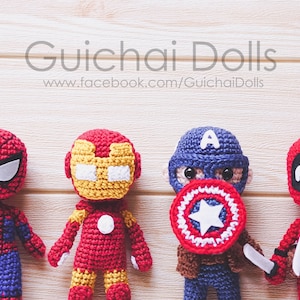 Hero PDF Pattern, 2 styles of heads, Spider Doll, Head Pencil, Keychain, Photo Tutorial image 8