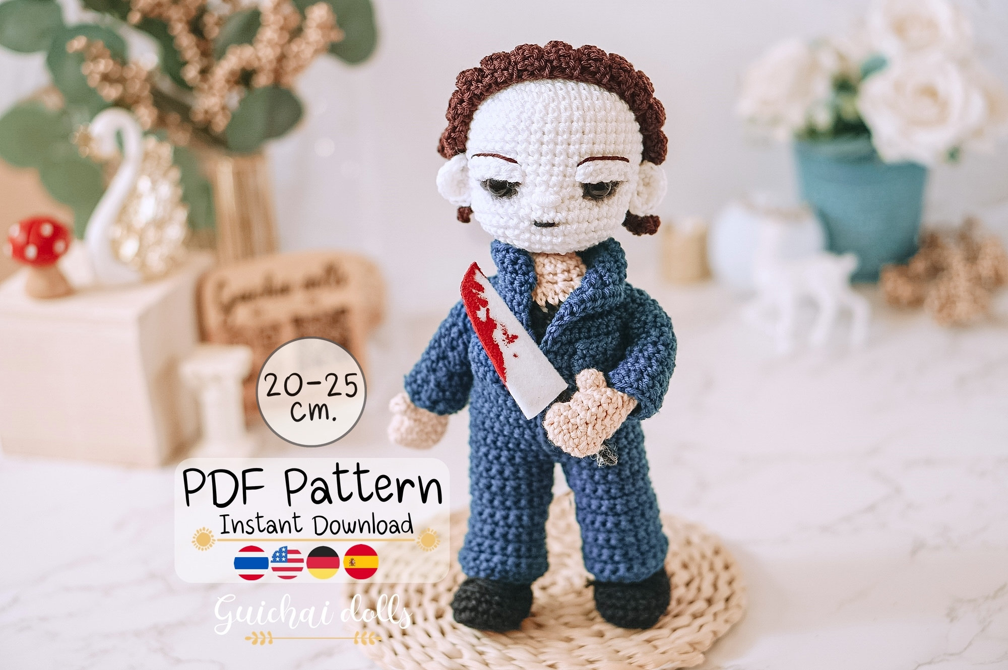 29 Michael Myers Crochet Patterns for Halloween Decor, Gifts, and Horror-Fan Keepsakes 26 Spooky Michael Myers Crochet Doll Pattern