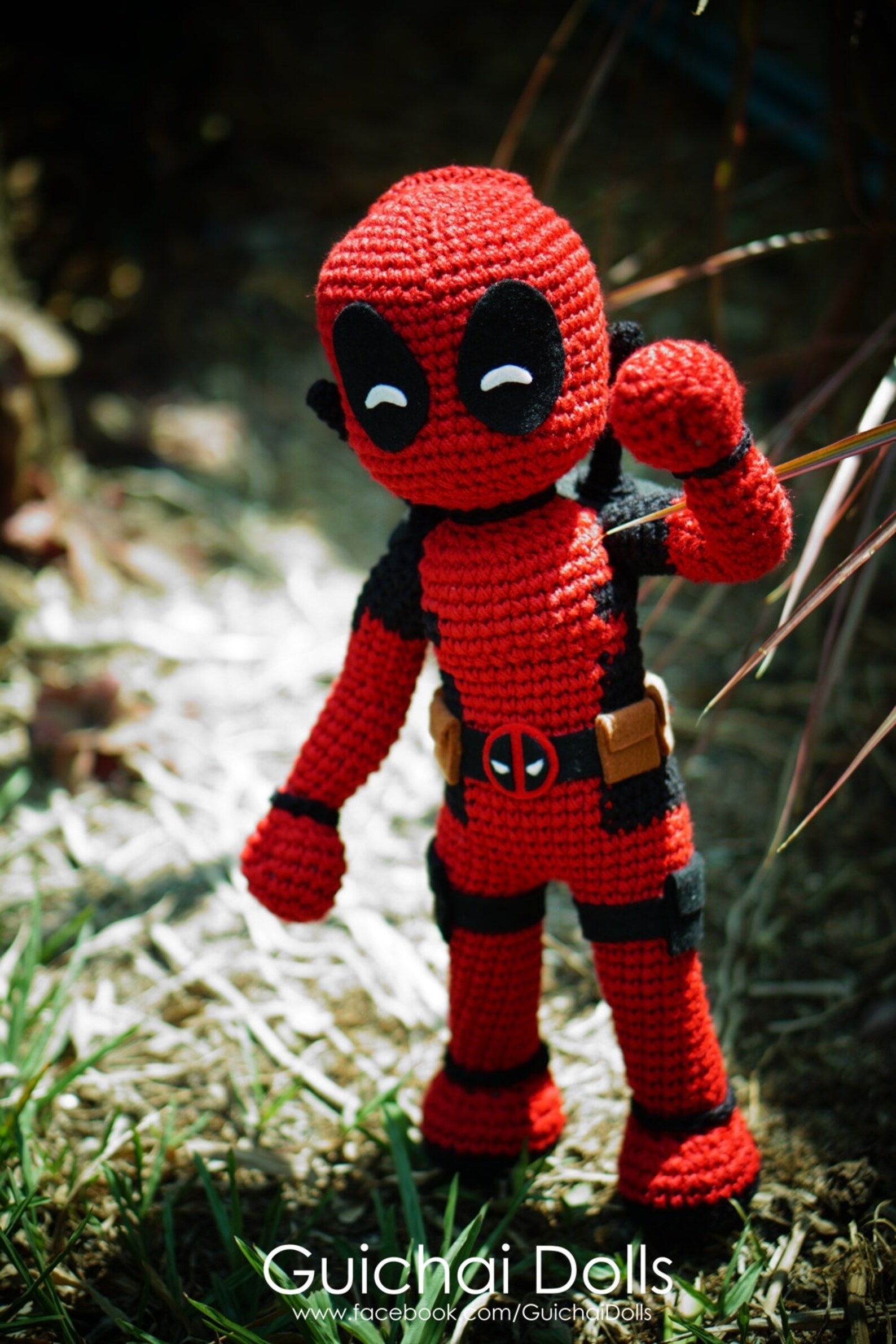 Super Hero DeadPool Crochet Doll Pattern Guichai Dolls Etsy