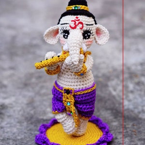 Crochet Doll Pattern Ganesha Kid Guichai Dolls Pattern, Amigurumi, Photo Tutorial image 2