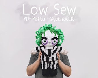 Low Sew Horror Chibi Crochet Pattern PDF – Photo Tutorial, Instant Download