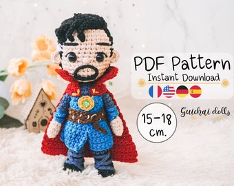 Hero PDF Pattern, Strange (Amigurumi, Crochet , Photo Tutorial)