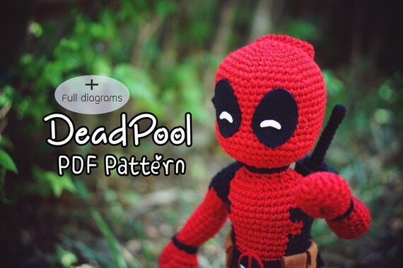 crochet deadpool doll