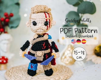 PDF Pattern Gladiator Thor (Amigurumi, Crochet , Photo Tutorial)