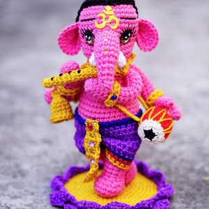 Crochet Doll Pattern Ganesha Kid Guichai Dolls Pattern, Amigurumi, Photo Tutorial image 8