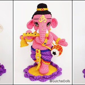 Crochet Doll Pattern Ganesha Kid Guichai Dolls Pattern, Amigurumi, Photo Tutorial image 4