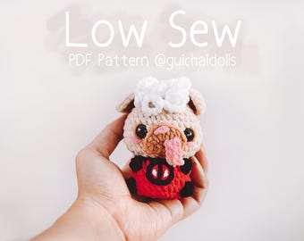Low Sew Chibi Dog pool Crochet Pattern PDF – Photo Tutorial, Instant Download