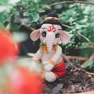 Crochet Doll Pattern Ganesha Kid Guichai Dolls Pattern, Amigurumi, Photo Tutorial image 10