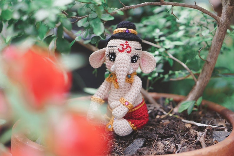 Crochet Doll Pattern Ganesha Kid Guichai Dolls Pattern, Amigurumi, Photo Tutorial image 10