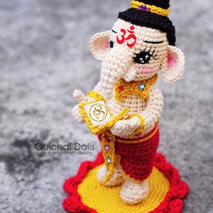 Crochet Doll Pattern Ganesha Kid Guichai Dolls Pattern, Amigurumi, Photo Tutorial image 9