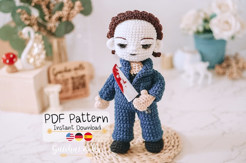 Michael Myers Crochet Pattern amigurumi Crochet Photo Etsy UK