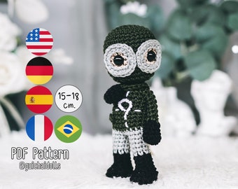 Anti Hero PDF Pattern (Amigurumi, Crochet , Photo Tutorial)