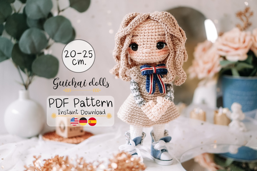 Megan Crochet Pattern (amigurumi, Crochet Photo Tutorial) UK