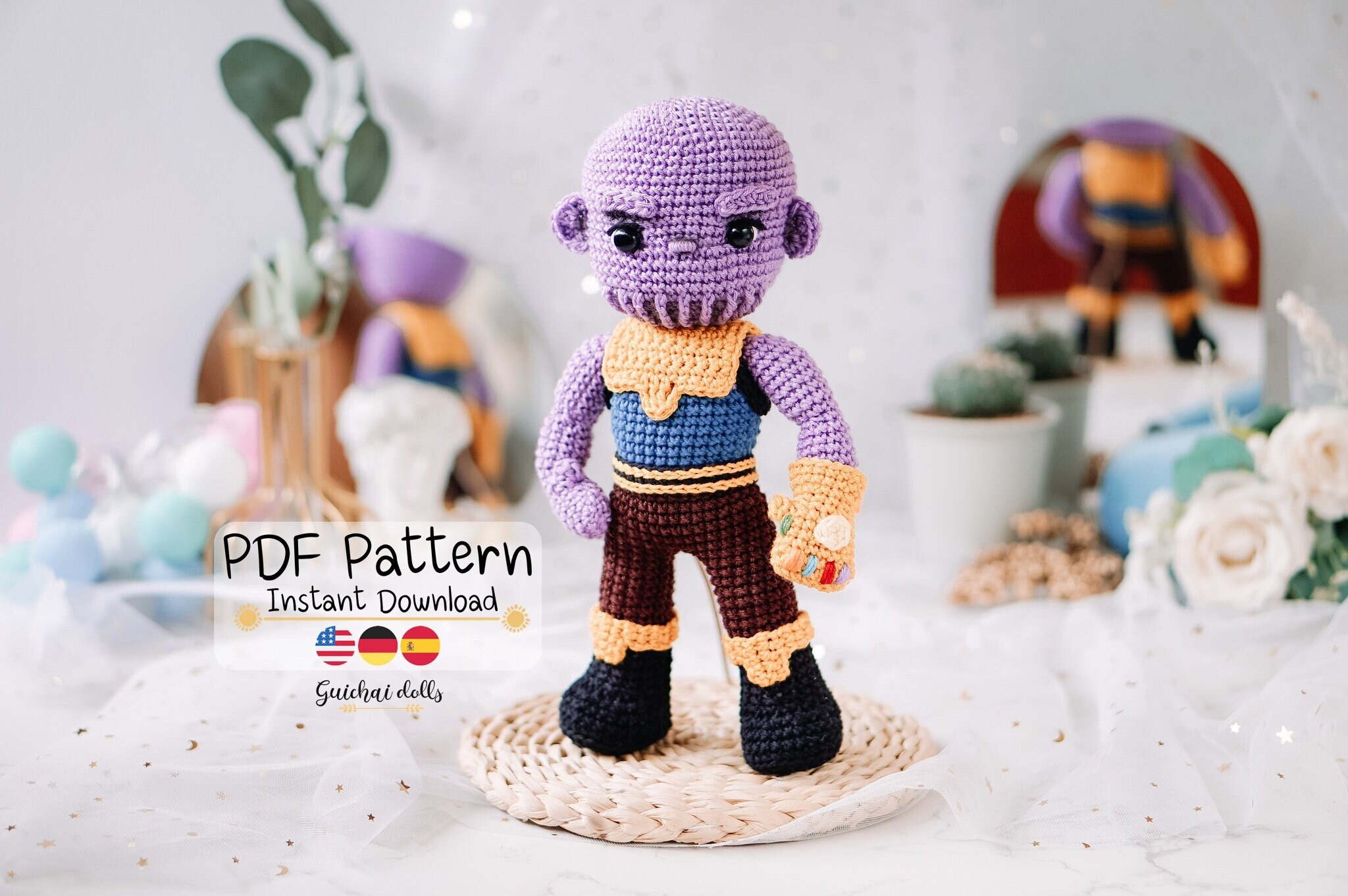 Amigurumi Omori e Basil chaveiro plushie pelúcia de feltro enfeite para  pendurar Sunny decoração otaku gamer indie game rpg maker Dreamworld faca