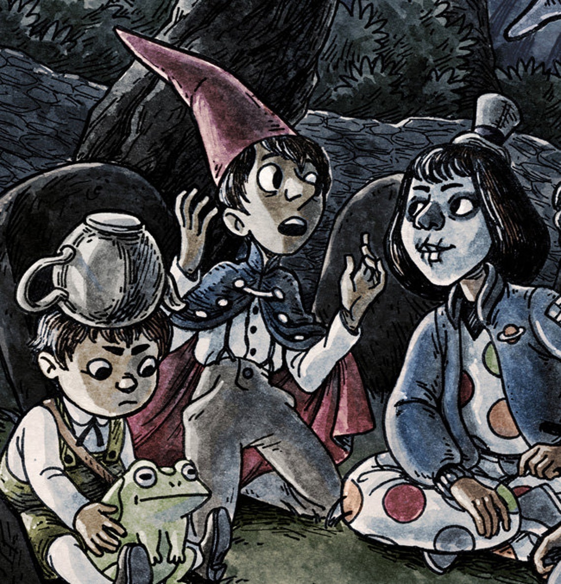 Over the Garden Wall Original Art Print 16.5 Etsy