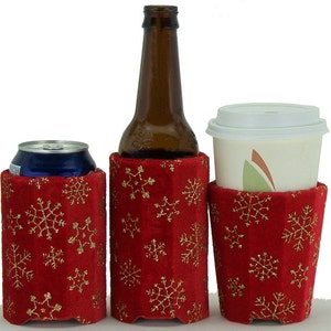 Beverage Insulators 2qty. Velvet EcoFriendly  PocketHuggies-Cold/Hot Drinks 3 SIZES: #Cup #Can #SkinnyCans /GlassBeerBottle #Starbucks #Beer
