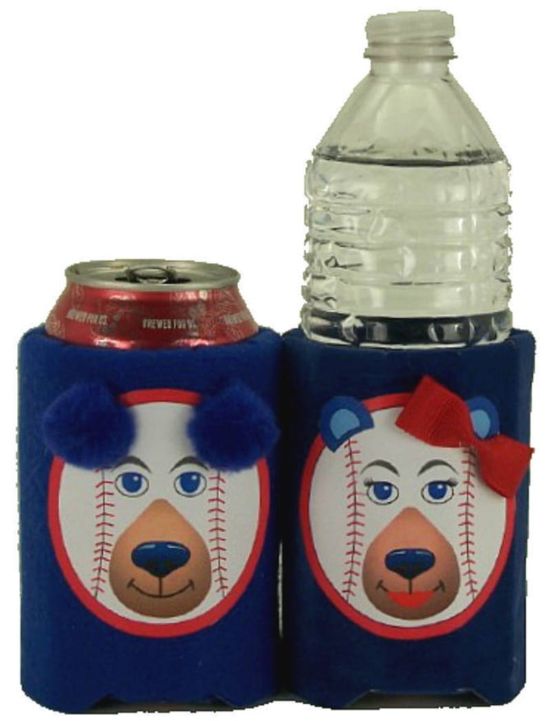 Beverage Insulator Cubs Baseball Chicago PocketHuggie-Cold/Hot ,Handmade, Reusable, 3 SIZES-Cup, Can, Glass Beer Bottle Sizes image 3