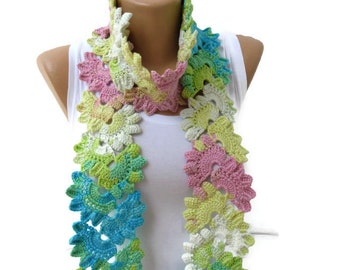 bamboo crochet, lace, neckwarmer, scarf, fashion, gifts,
