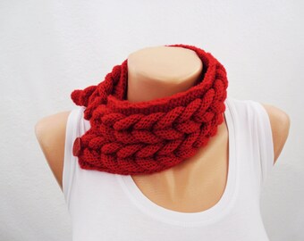 red , neckwarmer, wool, hand knitting, fashion, gift,