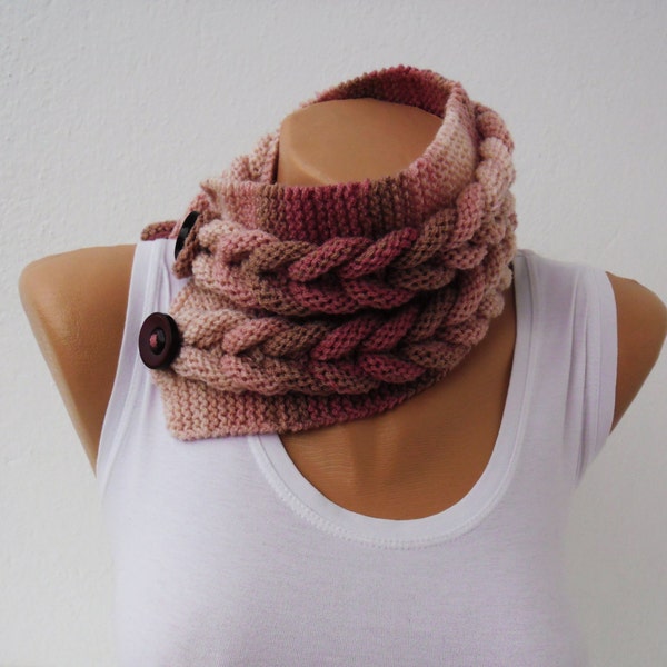 pink , hand knitting, wool, fashion, accessories, unique gifts, winter trends , neckwarmer