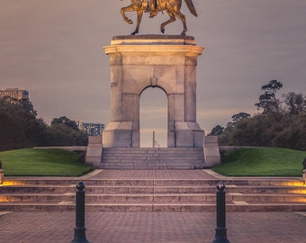 Sunrise Collection_7 - Sam Houston Statue at Hermann Park